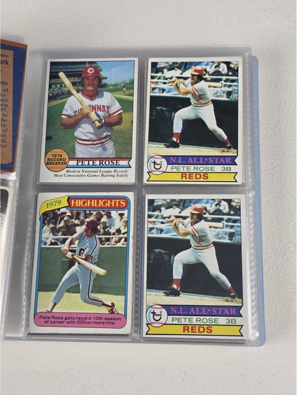 Lot of 100 PETE ROSE CARDS ~TOPPS OPEECHEE FLEER DONRUSS NRMT VTG & Team Cards